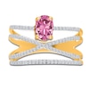 Thumbnail Image 4 of Kallati Natural Pink Sapphire & Diamond Ring 1/4 ct tw 14K Yellow Gold