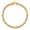 Thumbnail Image 2 of 1933 by Esquire Men's Twist Rope Bracelet 14K Yellow Gold Plated Sterling Silver 8.5&quot;