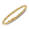 Thumbnail Image 3 of 1933 by Esquire Men's Twist Rope Bracelet 14K Yellow Gold Plated Sterling Silver 8.5&quot;