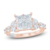 Thumbnail Image 1 of Pnina Tornai Princess-Cut Quad Diamond Engagement Ring 3 ct tw 14K Rose Gold