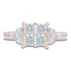 Thumbnail Image 3 of Pnina Tornai Princess-Cut Quad Diamond Engagement Ring 3 ct tw 14K Rose Gold