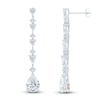 Thumbnail Image 1 of Pnina Tornai Pear-Shaped & Round-cut Lab-Created Diamond Drop Earrings 3-1/4 ct tw 14K White Gold