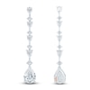 Thumbnail Image 2 of Pnina Tornai Pear-Shaped & Round-cut Lab-Created Diamond Drop Earrings 3-1/4 ct tw 14K White Gold