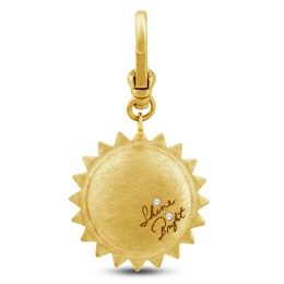 Charm'd by Lulu Frost &quot;Shine Bright&quot; Diamond Accent Sun Charm 10K Yellow Gold