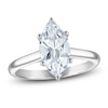 Thumbnail Image 1 of Marquise-Cut Lab-Created Diamond Solitaire Plus Engagement Ring 2 ct tw Platinum (VS2/F)