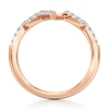 Thumbnail Image 2 of J'Lure Lab-Created Diamond Angled Contour Wedding Band 1/4 ct tw 18K Rose Gold