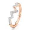 Thumbnail Image 4 of J'Lure Lab-Created Diamond Angled Contour Wedding Band 1/4 ct tw 18K Rose Gold