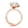 Thumbnail Image 2 of J'Lure Pentagon Brilliant-Cut Lab-Created Diamond Spiral Engagement Ring 3-7/8 ct tw 18K Rose Gold