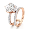 Thumbnail Image 4 of J'Lure Pentagon Brilliant-Cut Lab-Created Diamond Spiral Engagement Ring 3-7/8 ct tw 18K Rose Gold