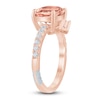 Thumbnail Image 2 of Pnina Tornai Octagon-Cut Morganite & Diamond Engagement Ring 1/4 ct tw 14K Rose Gold