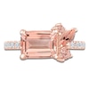 Thumbnail Image 3 of Pnina Tornai Octagon-Cut Morganite & Diamond Engagement Ring 1/4 ct tw 14K Rose Gold