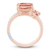 Thumbnail Image 4 of Pnina Tornai Octagon-Cut Morganite & Diamond Engagement Ring 1/4 ct tw 14K Rose Gold