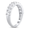 Thumbnail Image 2 of Emerald-Cut Lab-Created Diamond Anniversary Ring 2 ct tw 14K White Gold