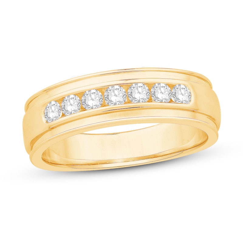 Men's Diamond Wedding Band 1/2 ct tw Round 14K Yellow Gold | Jared