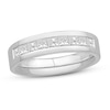 Thumbnail Image 1 of Men's Diamond Wedding Band 1 ct tw Square 14K White Gold