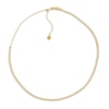 Thumbnail Image 0 of Semi-Solid Curb Chain Choker Necklace 14K Yellow Gold 12" Adj.