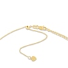 Thumbnail Image 2 of Semi-Solid Curb Chain Choker Necklace 14K Yellow Gold 12" Adj.