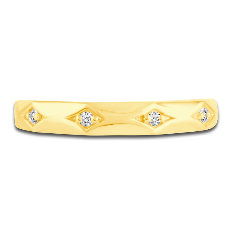 Main Image 8 of Diamond Stackable Ring 1/6 ct tw Round 10K Yellow Gold