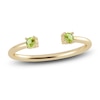 Thumbnail Image 1 of Juliette Maison Natural Peridot Cuff Ring 10K Yellow Gold