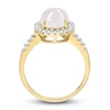 Thumbnail Image 3 of Natural White Moonstone Ring 3/8 ct tw Round 14K Yellow Gold