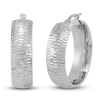 Thumbnail Image 1 of Tube Hoop Earrings 10K White Gold 20mm