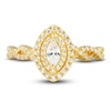 Thumbnail Image 2 of Diamond Engagement Ring 1/2 ct tw Marquise/Round 14K Yellow Gold