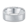 Thumbnail Image 0 of Kirk Kara Men's Engraved Satin Wedding Band Platinum