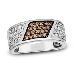 Le Vian Men's Diamond Ring 1 ct tw Round 14K Vanilla Gold