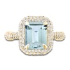 Thumbnail Image 3 of LALI Jewels Natural Aquamarine Engagement Ring 1ct Diamonds 14K Yellow Gold