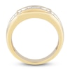 Thumbnail Image 2 of Men's Diamond Anniversary Band 1/2 ct tw Round 14K Yellow Gold