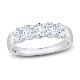 Diamond Anniversary Band 1 ct tw Oval 14K White Gold