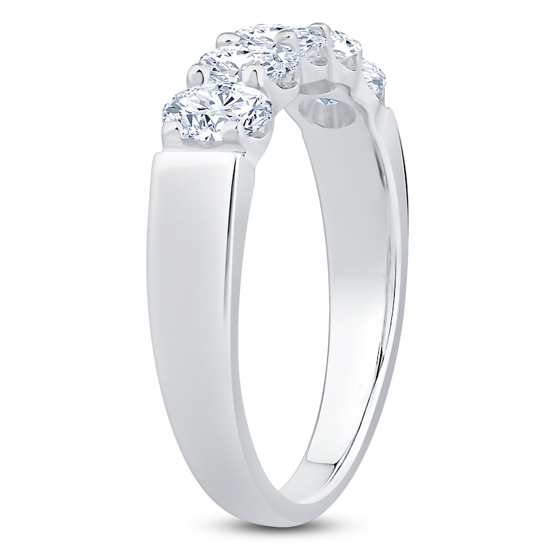 Main Image 2 of Diamond Anniversary Band 1 ct tw Oval 14K White Gold