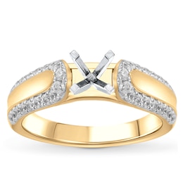 Diamond Engagement Ring Setting 1/2 ct tw Round 14K Yellow Gold