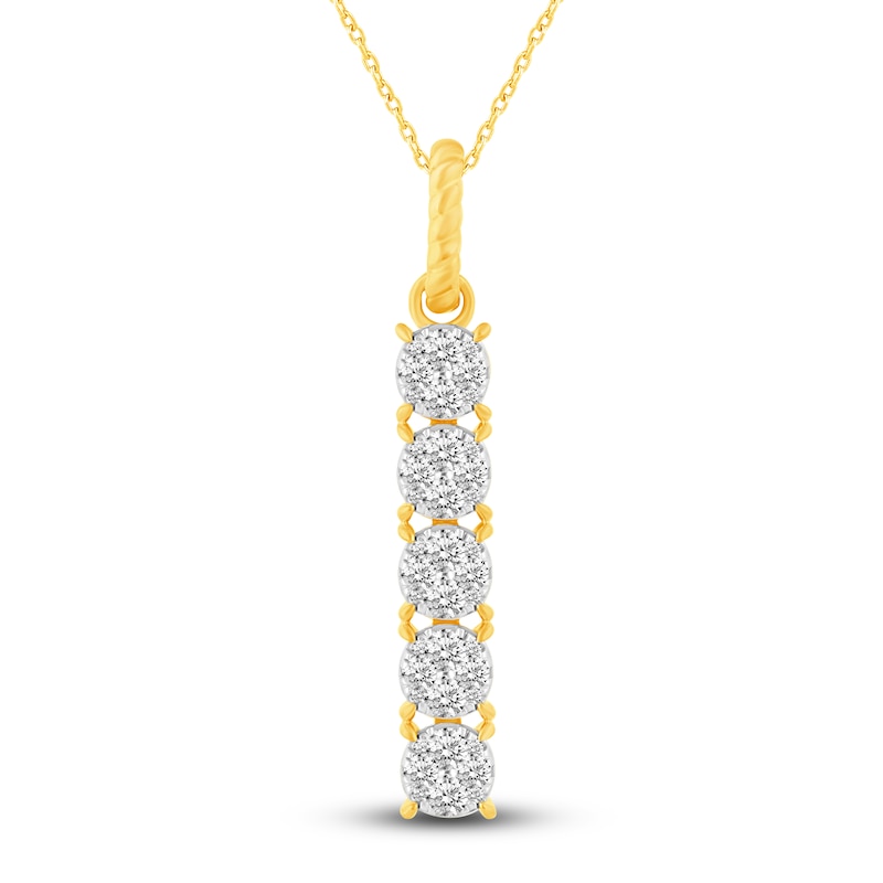 Main Image 1 of Diamond Pendant Necklace 3/4 ct tw 14K Yellow Gold