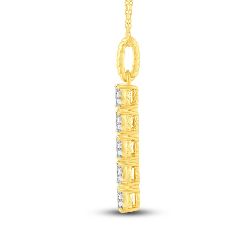 Main Image 3 of Diamond Pendant Necklace 3/4 ct tw 14K Yellow Gold