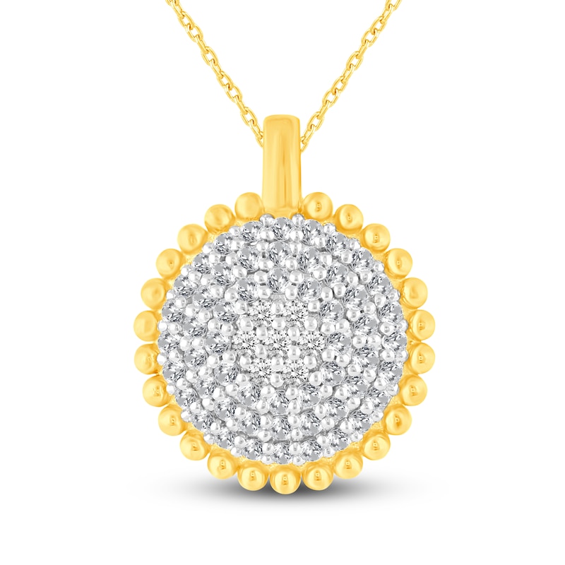 Main Image 1 of Diamond Pendant Necklace 3/4 ct tw 14K Yellow Gold