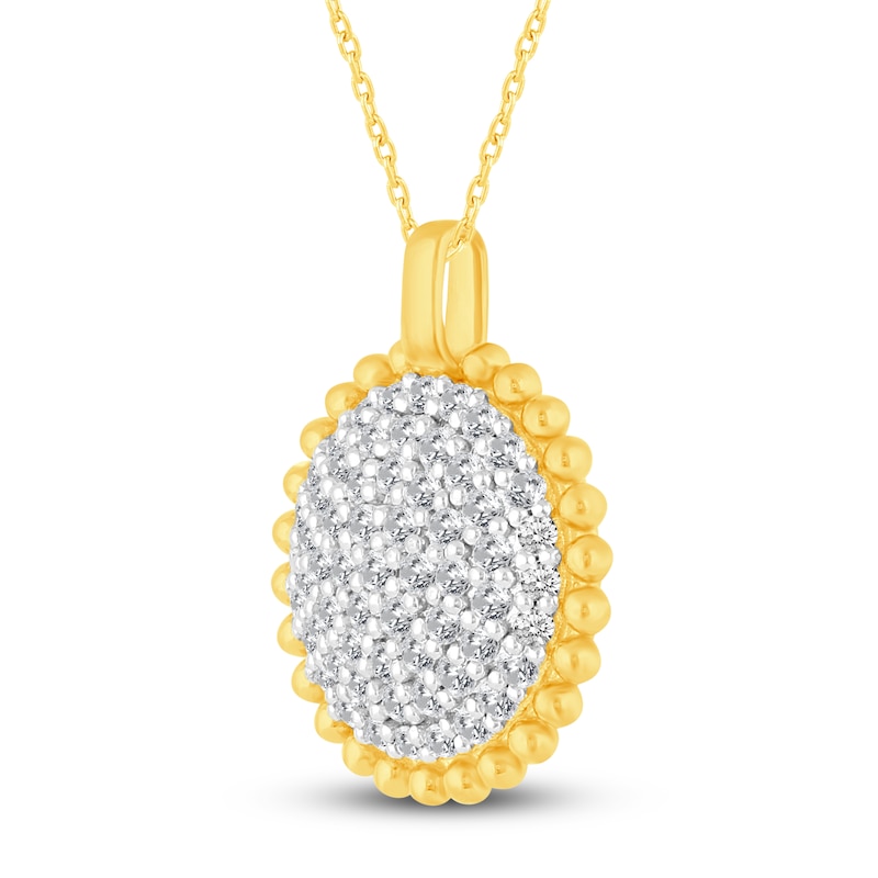 Main Image 2 of Diamond Pendant Necklace 3/4 ct tw 14K Yellow Gold