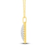 Thumbnail Image 3 of Diamond Pendant Necklace 3/4 ct tw 14K Yellow Gold