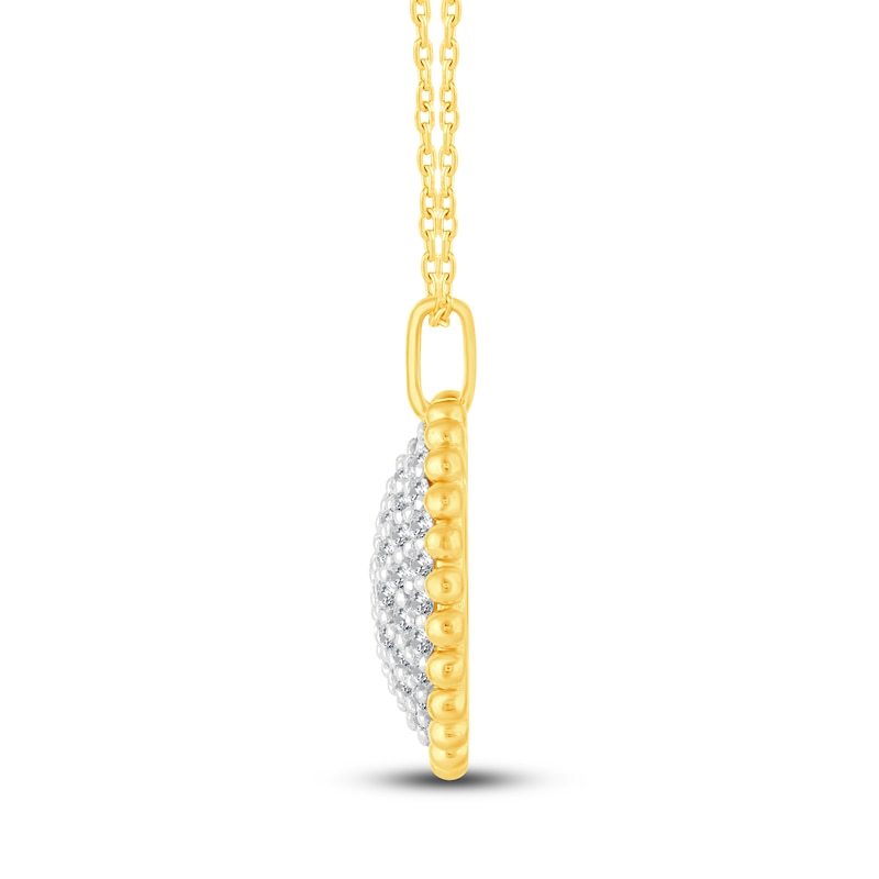 Main Image 3 of Diamond Pendant Necklace 3/4 ct tw 14K Yellow Gold