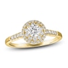 Thumbnail Image 1 of Diamond Double Halo Engagement Ring 5/8 ct tw 14K Yellow Gold