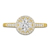 Thumbnail Image 3 of Diamond Double Halo Engagement Ring 5/8 ct tw 14K Yellow Gold