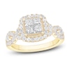 Thumbnail Image 1 of Princess & Round-Cut Diamond Quad Engagement Ring 1-1/3 ct tw 14K Yellow Gold