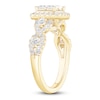 Thumbnail Image 2 of Princess & Round-Cut Diamond Quad Engagement Ring 1-1/3 ct tw 14K Yellow Gold