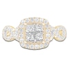 Thumbnail Image 3 of Princess & Round-Cut Diamond Quad Engagement Ring 1-1/3 ct tw 14K Yellow Gold