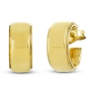 Thumbnail Image 5 of Stepped-Edge Huggie Hoop Earrings 14K Yellow Gold 10mm