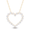 Thumbnail Image 1 of Diamond Heart Outline Necklace 1 ct tw 10K Yellow Gold 18&quot;