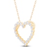 Thumbnail Image 3 of Diamond Heart Outline Necklace 1 ct tw 10K Yellow Gold 18&quot;