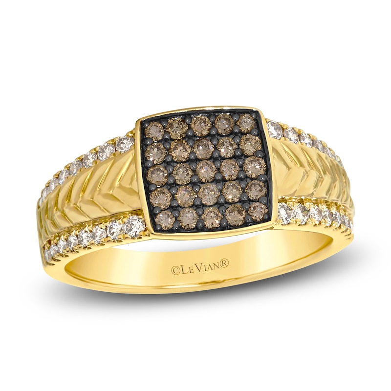 Main Image 1 of Le Vian Men's Multi-Diamond Ring 7/8 ct tw 14K Honey Gold