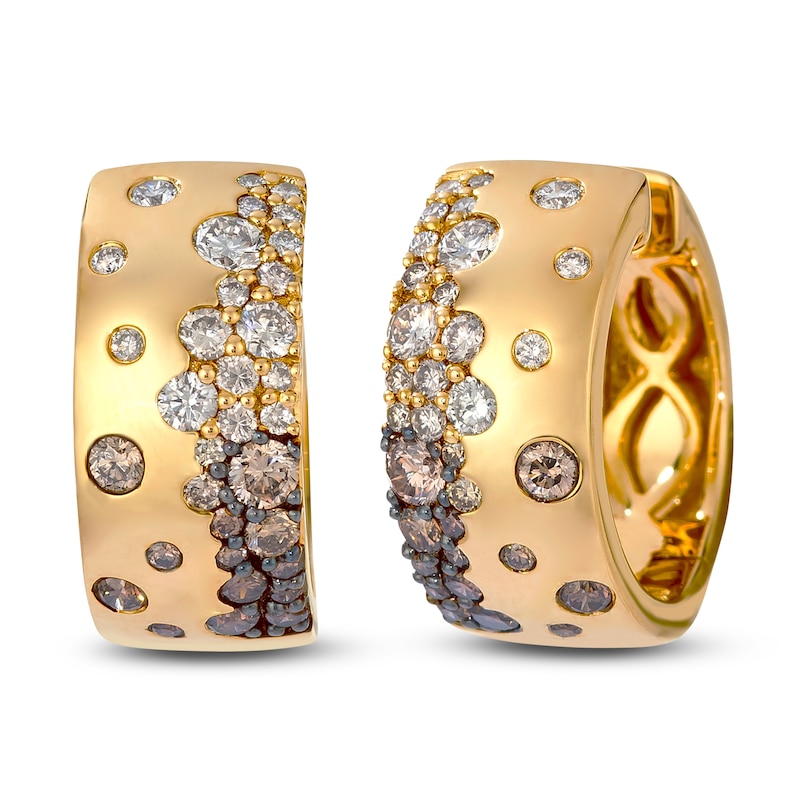 Le Vian Tramonto D'Oro Diamond Hoop Earrings 1-1/6 ct tw 14K Honey Gold