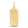 Thumbnail Image 1 of Men's Satin Finish Dog Tag Charm 10K Yellow Gold